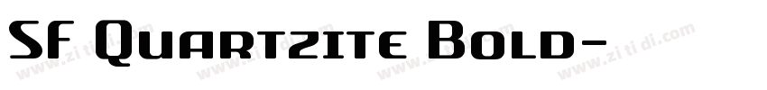 SF Quartzite Bold字体转换